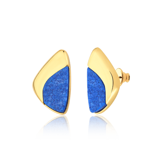 Brinco Ailes - Azul Anil Semijoias de luxo e design exclusivo