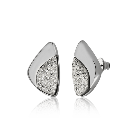 Brinco Ailes - Drusa Platina Semijoias de luxo e design exclusivo