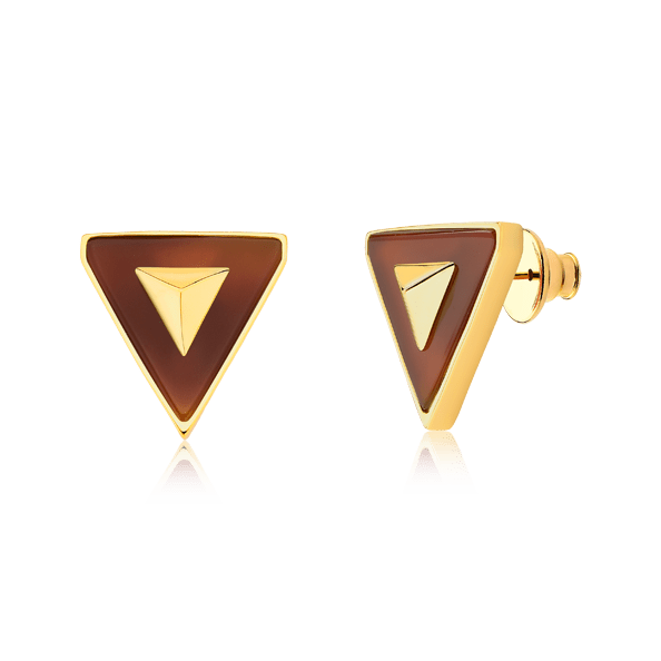 Brinco Belli - Ágata Vermelha Semijoias de luxo e design exclusivo