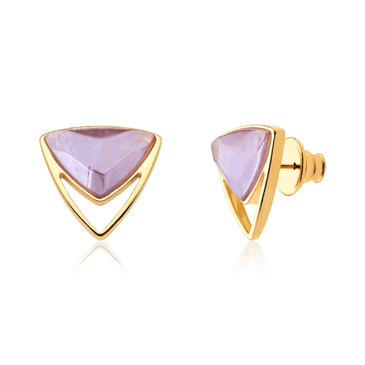Brinco Equilíbrio - Ametista Semijoias de luxo e design exclusivo