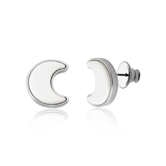 Brinco Lua - Porcelana Semijoias de luxo e design exclusivo