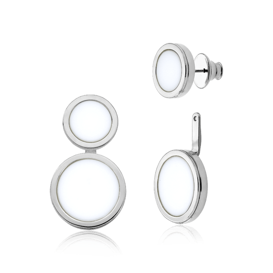Brinco Nobre - Porcelana Branca Semijoias de luxo e design exclusivo