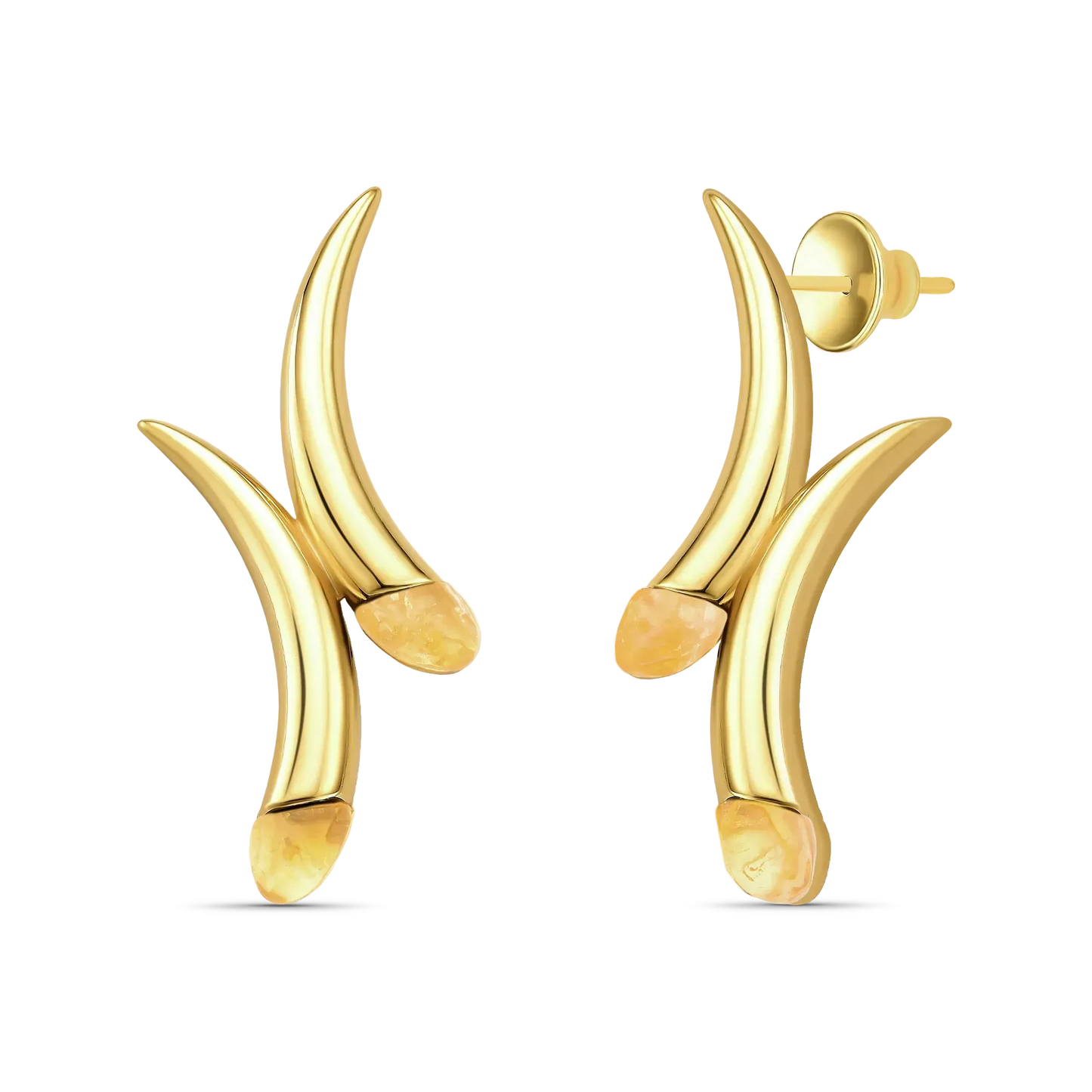 Use o Brinco Caminhos com Citrino em Banho de Ouro 18K para atrair dinheiro e prosperidade, unindo estilo e simbologia.