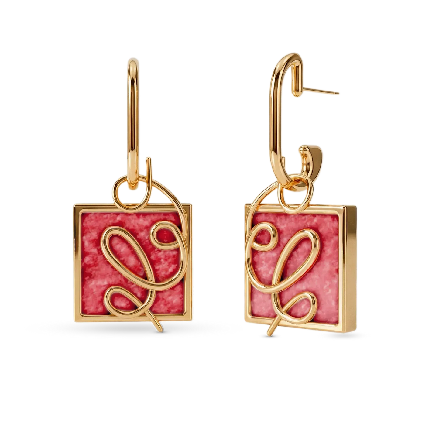 O Brinco Forma com Feldspato Vermelho em Banho de Ouro 18K oferece versatilidade no conceito 2 em 1, com aro liso e pingente geométrico removível. O Feldspato Vermelho simboliza energia e impulso. Com design contemporâneo de linhas em metal sobre a pedra, esta joia é ideal para expressar força de vontade e paixão.