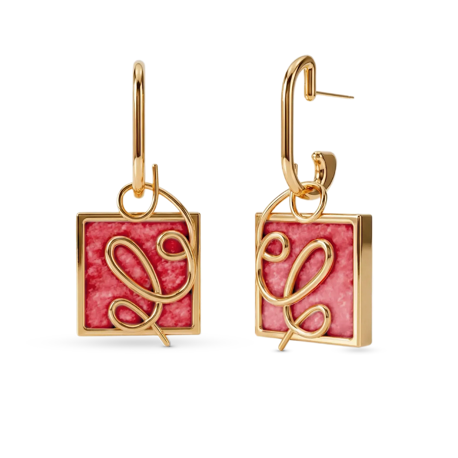 O Brinco Forma com Feldspato Vermelho em Banho de Ouro 18K oferece versatilidade no conceito 2 em 1, com aro liso e pingente geométrico removível. O Feldspato Vermelho simboliza energia e impulso. Com design contemporâneo de linhas em metal sobre a pedra, esta joia é ideal para expressar força de vontade e paixão.