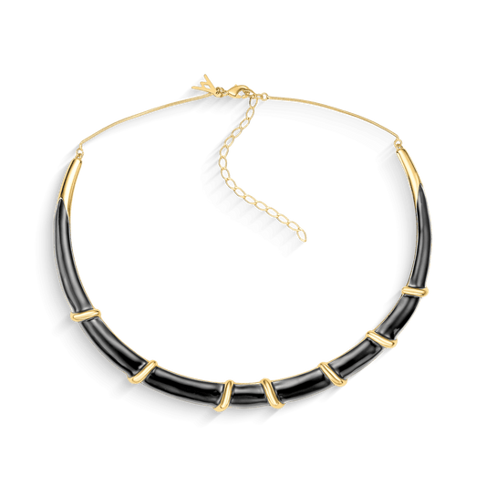 Choker Macramê - Esmaltação Preta Semijoias de luxo e design exclusivo