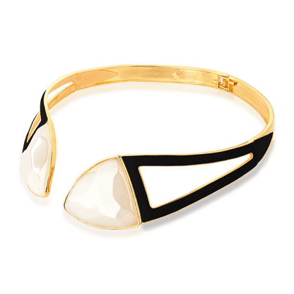 Choker Makeda - Ágata Branca Semijoias de luxo e design exclusivo