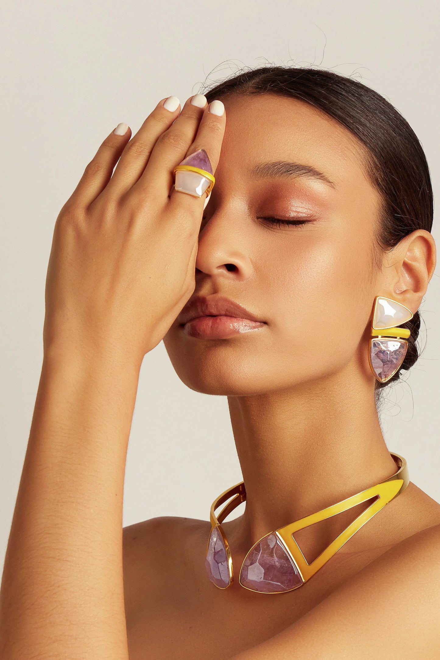 Choker Makeda - Ametista