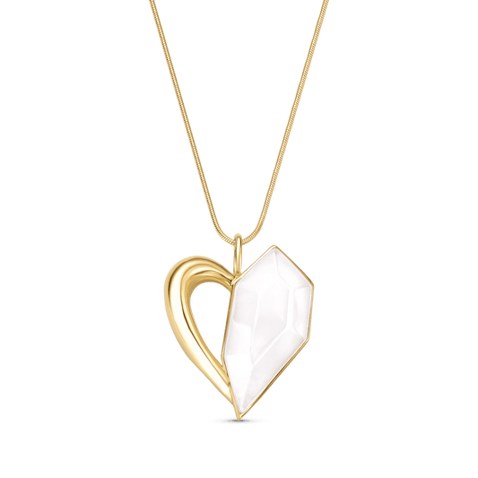 Cola Intensa - Ágata Branca Semijoias de luxo e design exclusivo