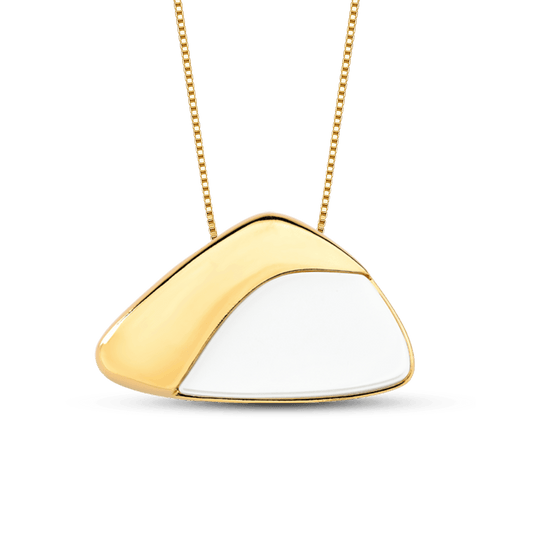 Colar Ailes - Porcelana Branca Semijoias de luxo e design exclusivo