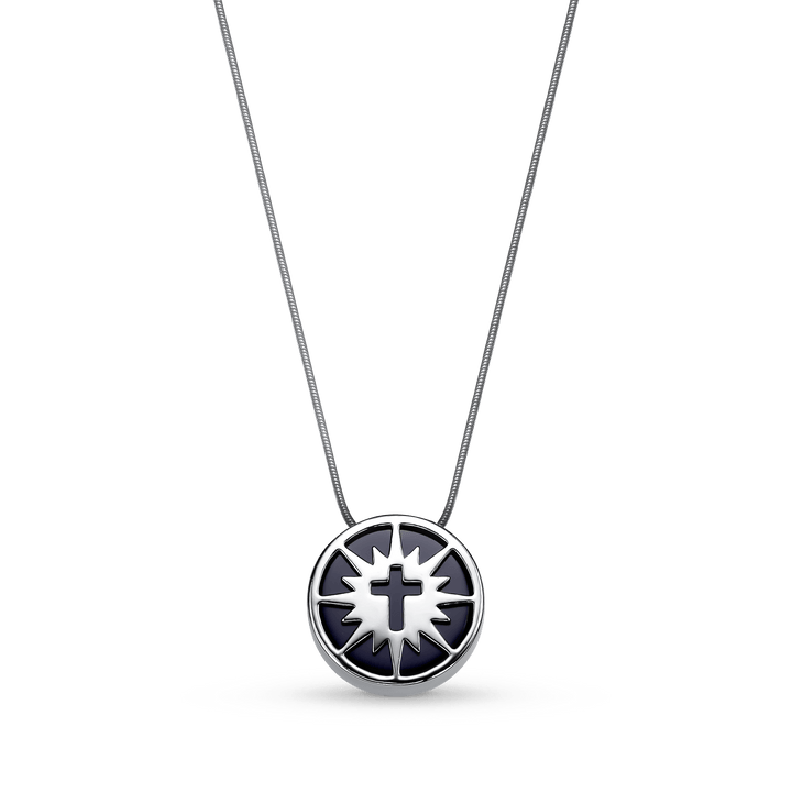 Colar Aura - Obsidiana Negra Ródio Semijoias de luxo e design exclusivo