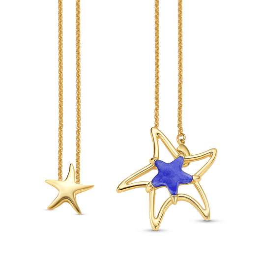 Colar Brisa - Quartzo Azul Anil Semijoias de luxo e design exclusivo