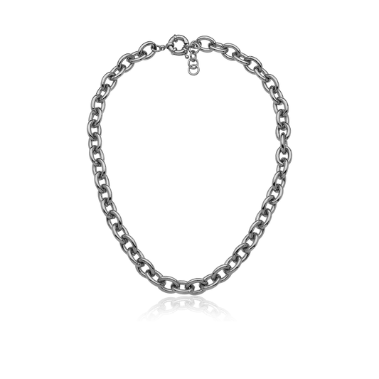 Colar Corrente Cartier - Banhado a Ródio Semijoias de luxo e design exclusivo