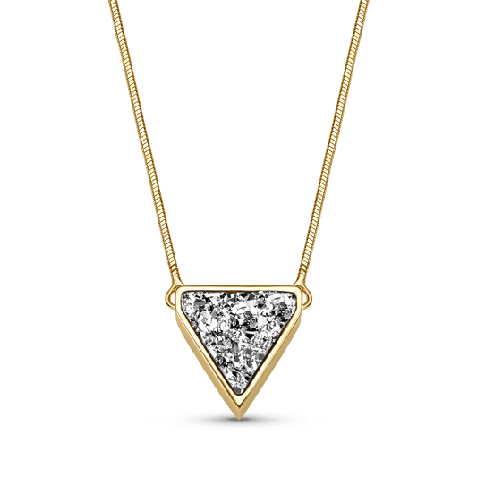 Colar Dynamis - Drusa Platina Ouro Semijoias de luxo e design exclusivo