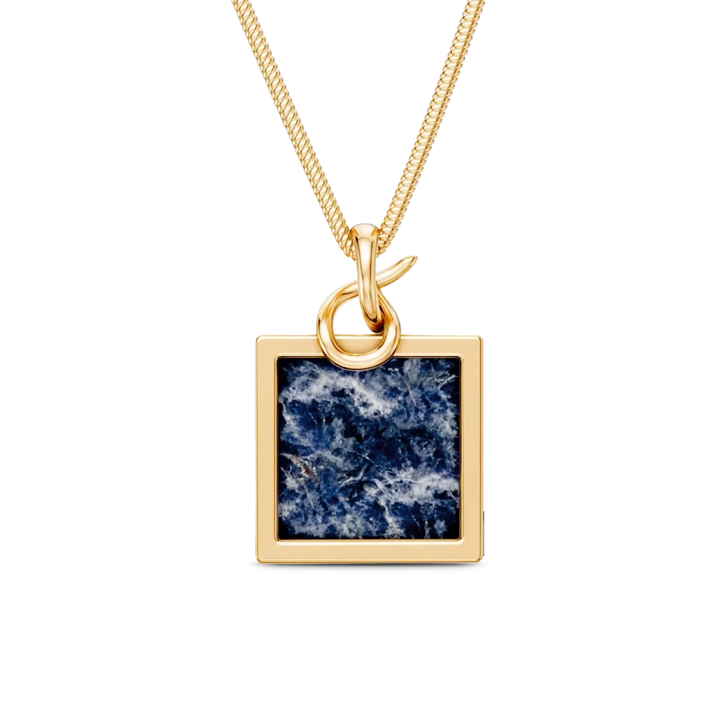 O Colar Esboço com Sodalita em Banho de Ouro 18K é essencial e minimalista, trazendo a pedra quadrada como protagonista, acompanhada por uma corrente rabo de rato. A Sodalita simboliza clareza e intuição. Com a pedra em tom azul profundo e a corrente rabo de rato, este colar minimalista é o ponto de foco perfeito para composições de layers, adicionando cor e sofisticação essencial ao visual.