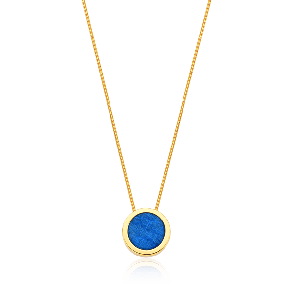 Colar Eterno - Feldspato Azul Anil Semijoias de luxo e design exclusivo