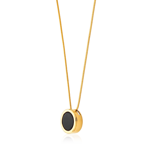 Colar Eterno - Obsidiana Negra Semijoias de luxo e design exclusivo