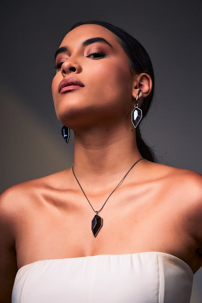 Colar Impulso - Quartzo Fumê Semijoias de luxo e design exclusivo