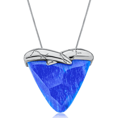 Colar Incondicional - Feldspato Azul Anil Semijoias de luxo e design exclusivo