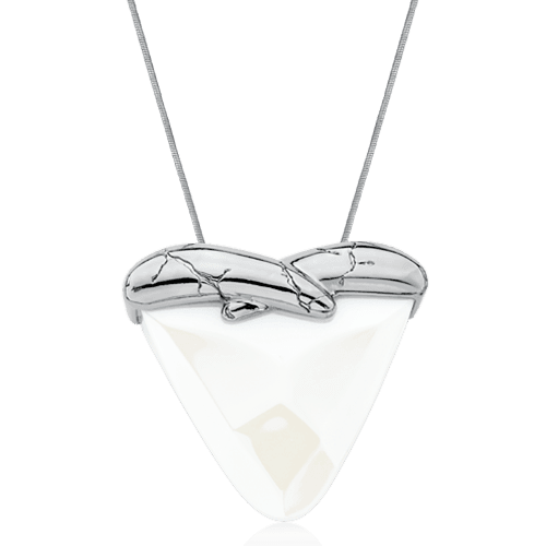 Colar Incondicional - Porcelana Branca Semijoias de luxo e design exclusivo