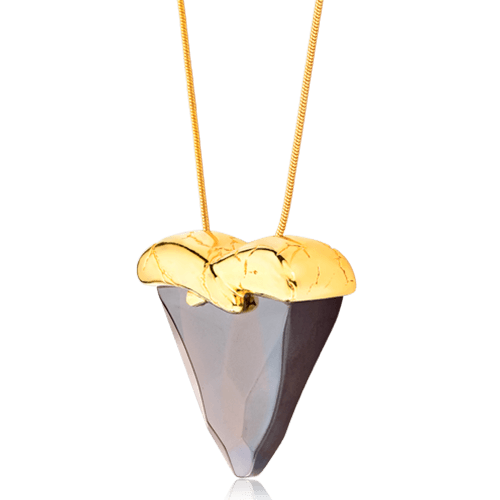 Colar Incondicional - Quartzo Fumê Semijoias de luxo e design exclusivo