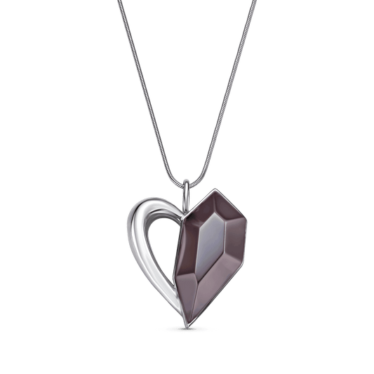 Colar Intensa - Quartzo Fumê Semijoias de luxo e design exclusivo