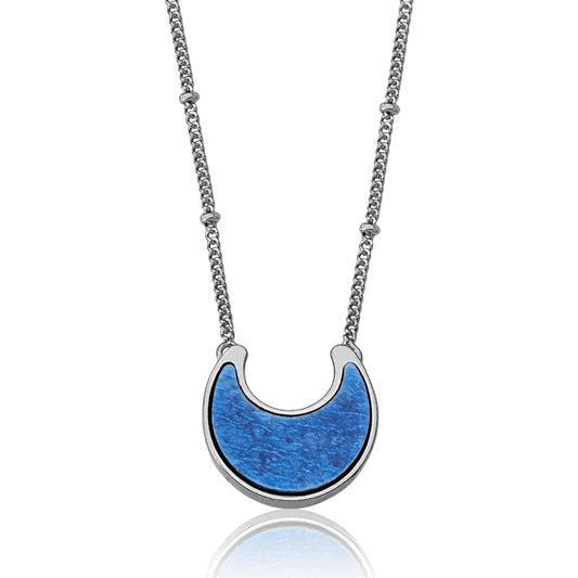 Colar Lua - Feldspato Azul Anil Semijoias de luxo e design exclusivo