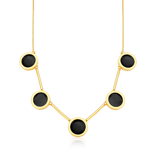 Colar Magnífico - Obsidiana Negra Semijoias de luxo e design exclusivo