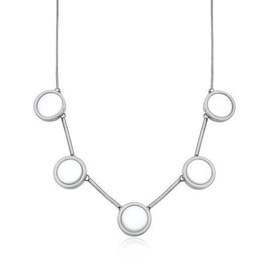 Colar Magnífico - Porcelana Branca Semijoias de luxo e design exclusivo