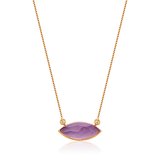 Colar Pétala - Ametista Semijoias de luxo e design exclusivo
