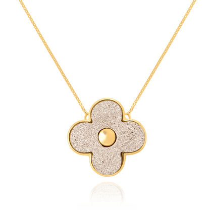 Colar Radiante - Drusa Platina Semijoias de luxo e design exclusivo