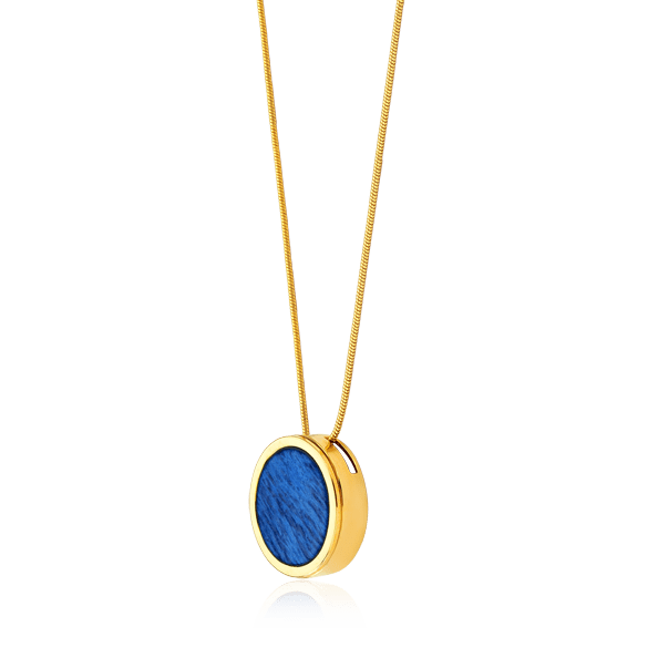 Colar Único - Feldspato Azul Anil Semijoias de luxo e design exclusivo