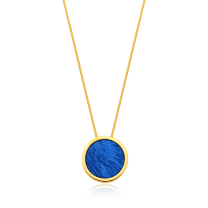 Colar Único - Feldspato Azul Anil Semijoias de luxo e design exclusivo