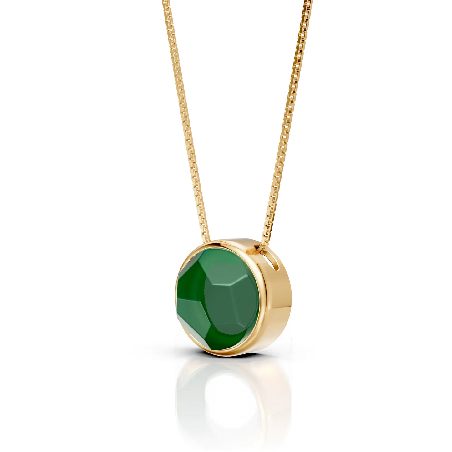Conjunto Classic - Ágata Verde — Ouro 18K | Aimer Joias | semijoia feminina pedra natural