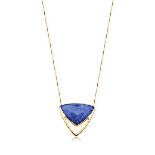 Colar Equilíbrio - Feldspato Azul Anil