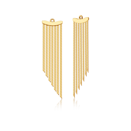 Ear Jacket Banhado a Ouro Semijoias de luxo e design exclusivo