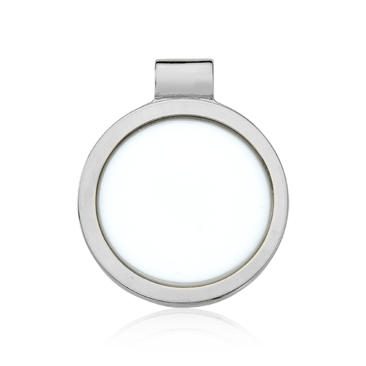 Pingente Singular - Porcelana Branca Semijoias de luxo e design exclusivo