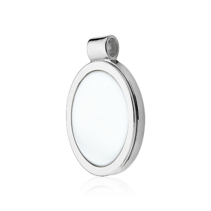 Pingente Singular - Porcelana Branca Semijoias de luxo e design exclusivo