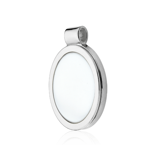 Pingente Singular - Porcelana Branca Semijoias de luxo e design exclusivo