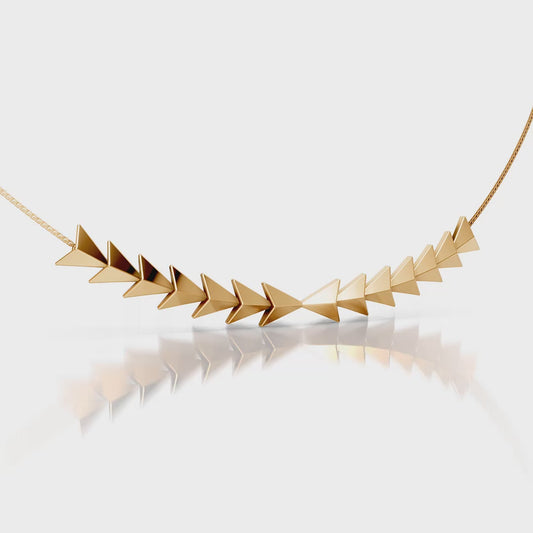 Colar Flecha — Banho de Ouro 18k