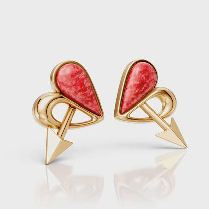 Brinco Cupido — Feldspato Vermelho