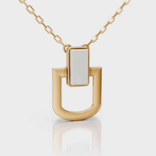 Colar Elos - Porcelana Branca