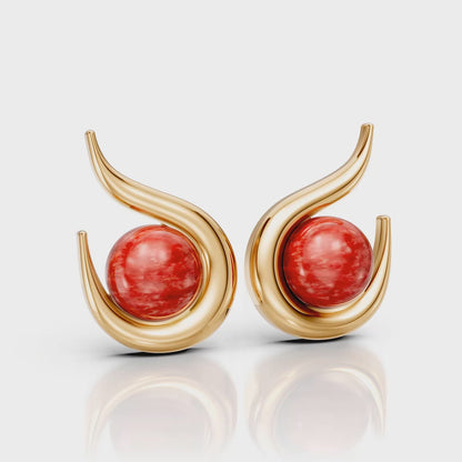 Brinco Órbita — Feldspato Vermelho