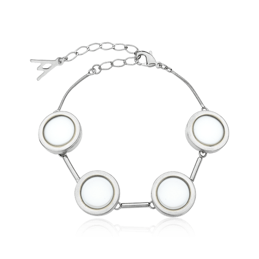 Pulseira Magnífica - Porcelana Branca Semijoias de luxo e design exclusivo